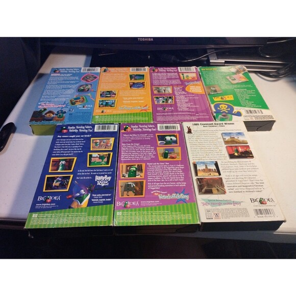 VeggieTales VHS Tapes Lot Of 7.  Big Idea. Christian - Picture 2 of 6